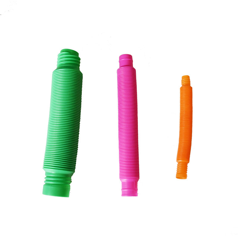Colorful Fidget Pop Tube Toys for Kids Pipe Sensory Tools For Stress Relief Educational Folding Toy