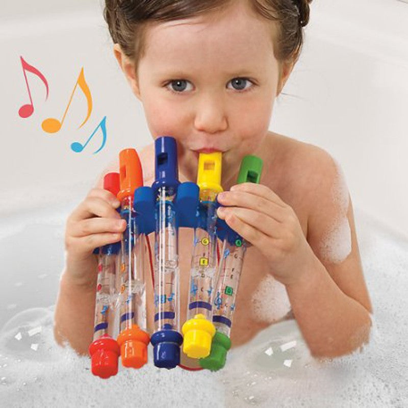 5pcs Lot Kids Bathtime Fun Water Flutes Set Bath
