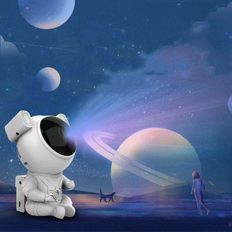 Bluetooth Music Sitting Astronaut Star Projection Light Laser Projection Atmosphere  Night Light
